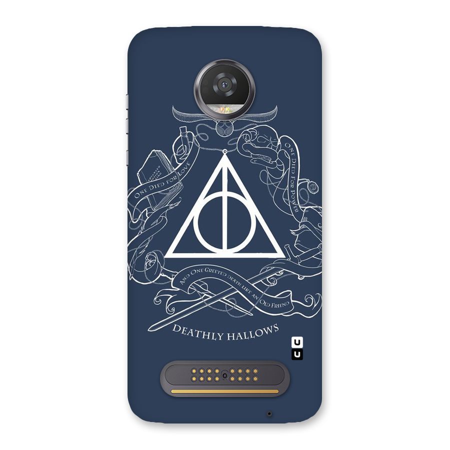 Triangle Blue Back Case for Moto Z2 Play