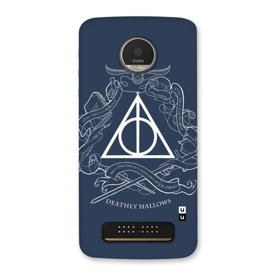 Triangle Blue Back Case for Moto Z Play
