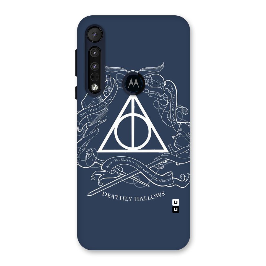 Triangle Blue Back Case for Motorola One Macro