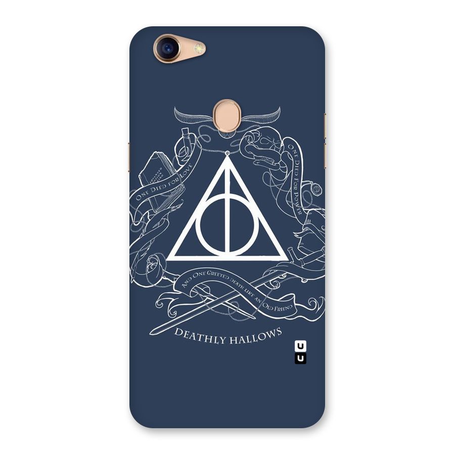 Triangle Blue Back Case for Oppo F5 Youth
