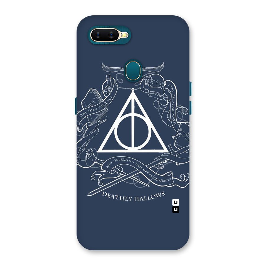 Triangle Blue Back Case for Oppo A11k