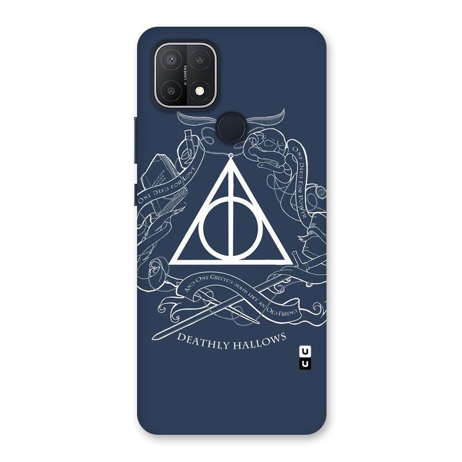 Triangle Blue Back Case for Oppo A15s