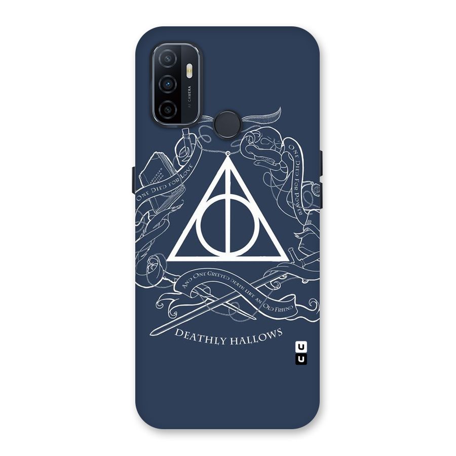 Triangle Blue Back Case for Oppo A32