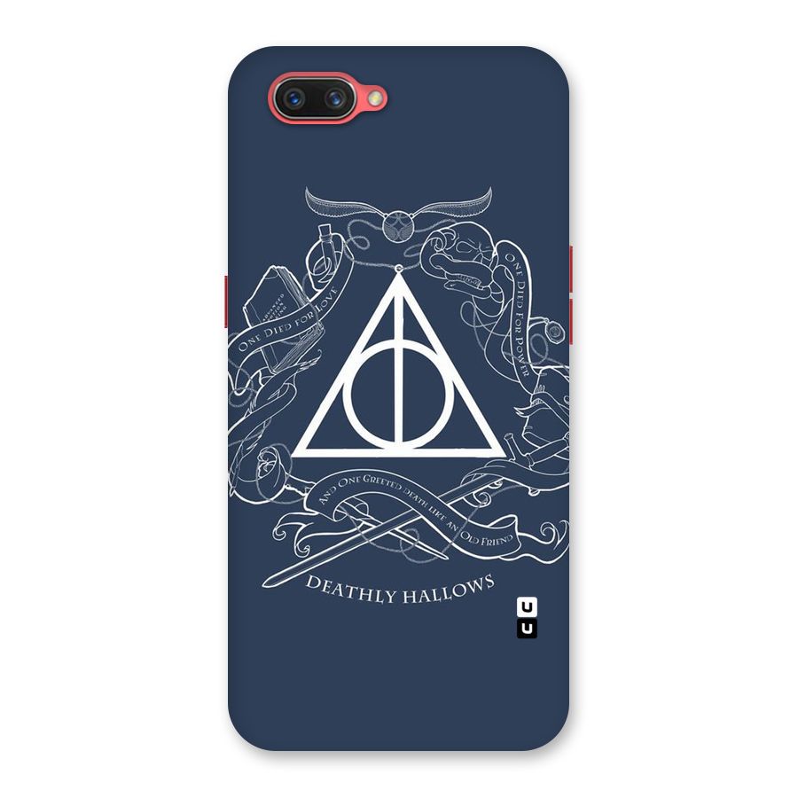 Triangle Blue Back Case for Oppo A3s