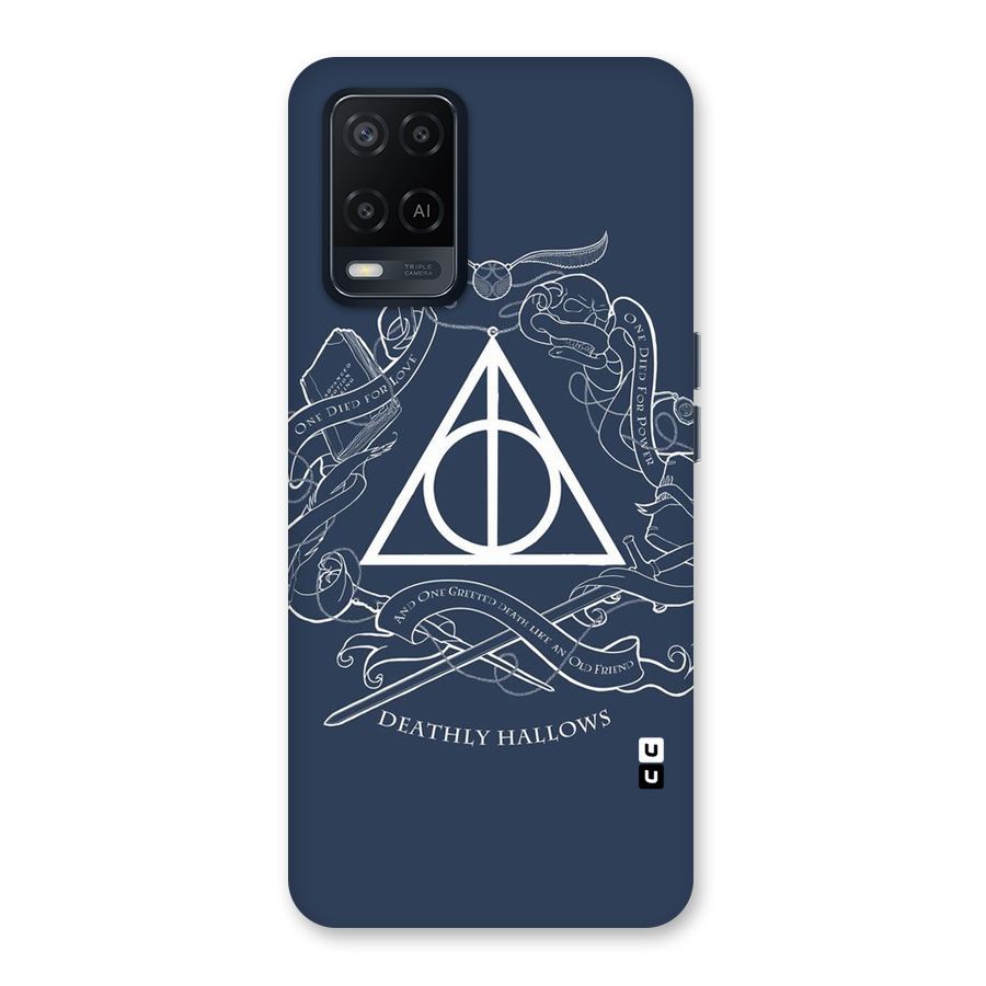 Triangle Blue Back Case for Oppo A54