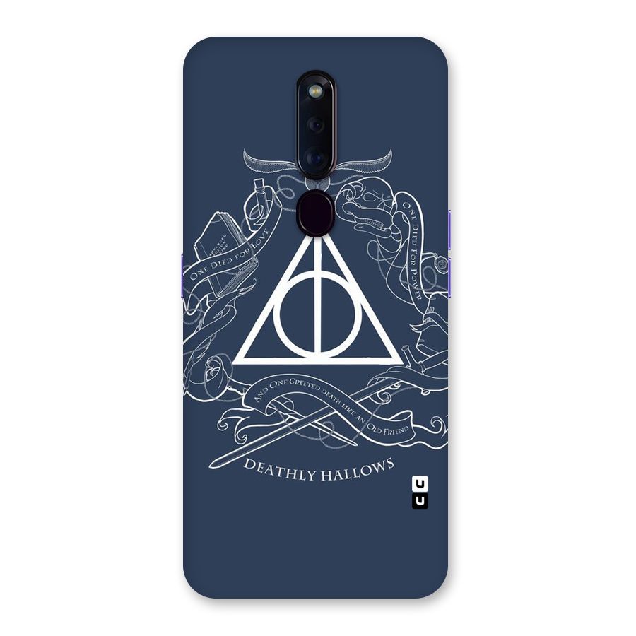 Triangle Blue Back Case for Oppo F11 Pro