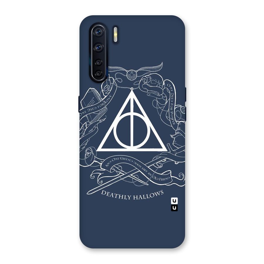 Triangle Blue Back Case for Oppo F15