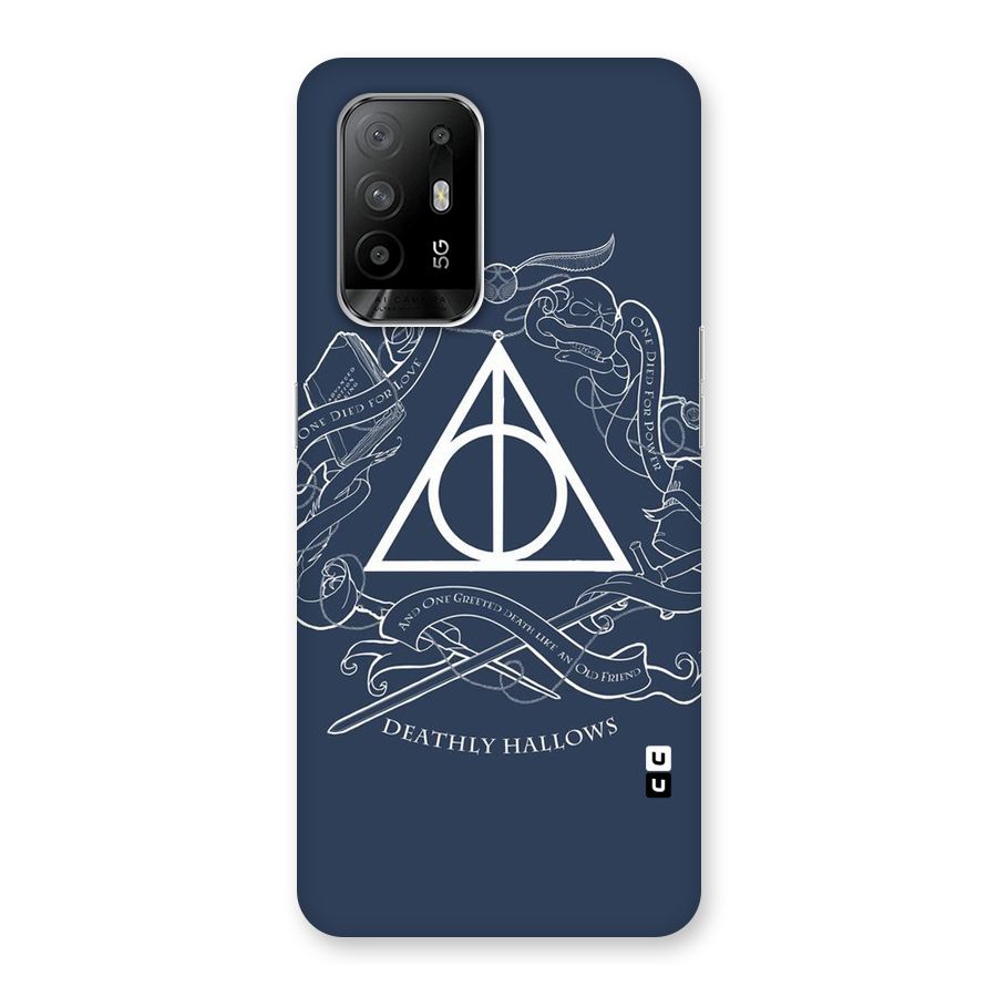 Triangle Blue Back Case for Oppo F19 Pro Plus 5G