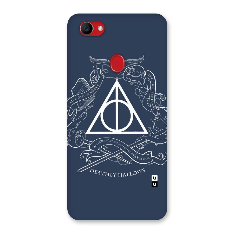 Triangle Blue Back Case for Oppo F7