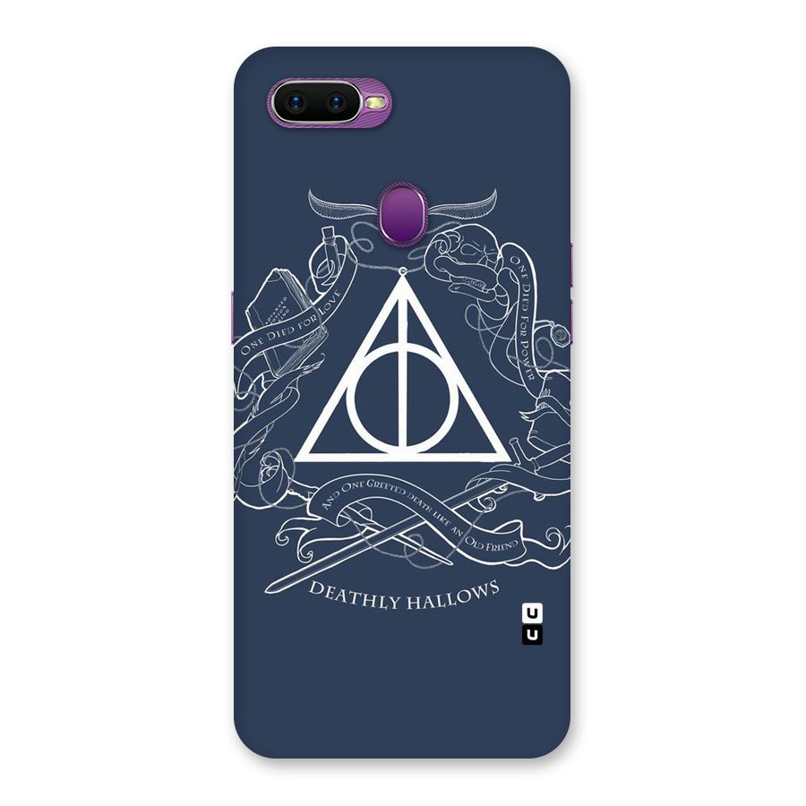 Triangle Blue Back Case for Oppo F9