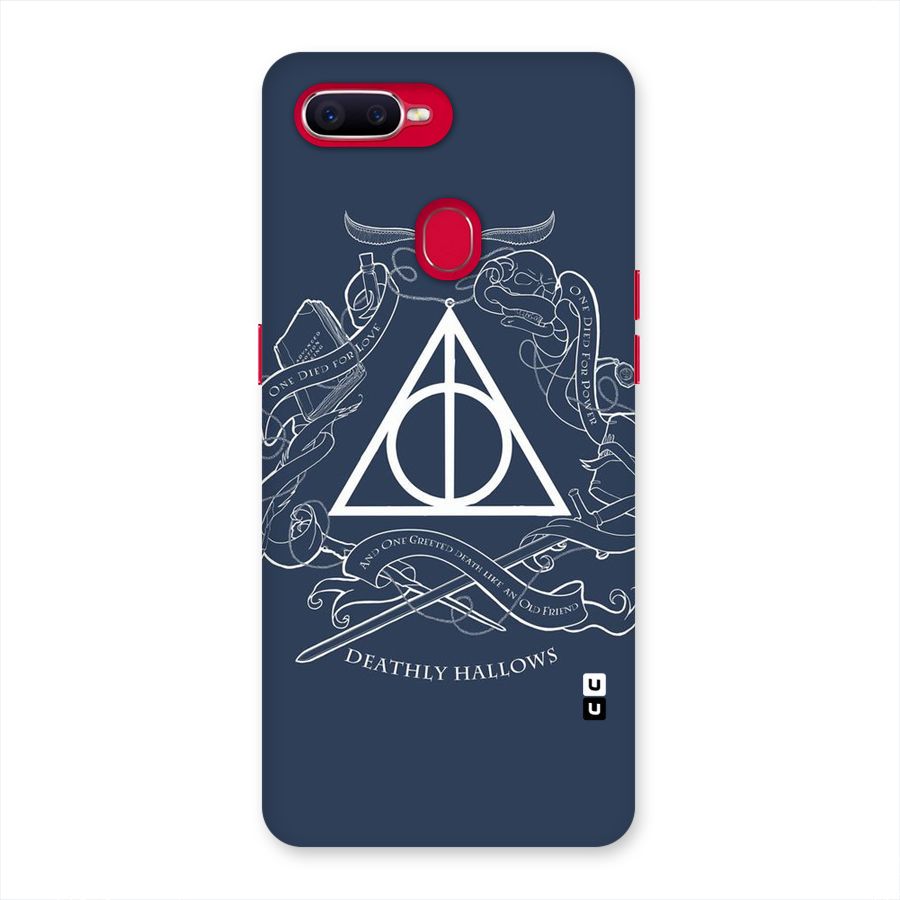 Triangle Blue Back Case for Oppo F9 Pro