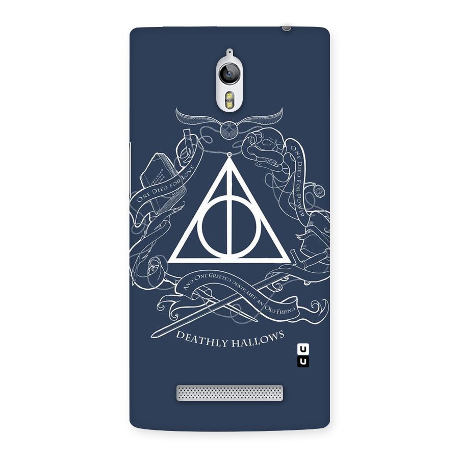 Triangle Blue Back Case for Oppo Find 7