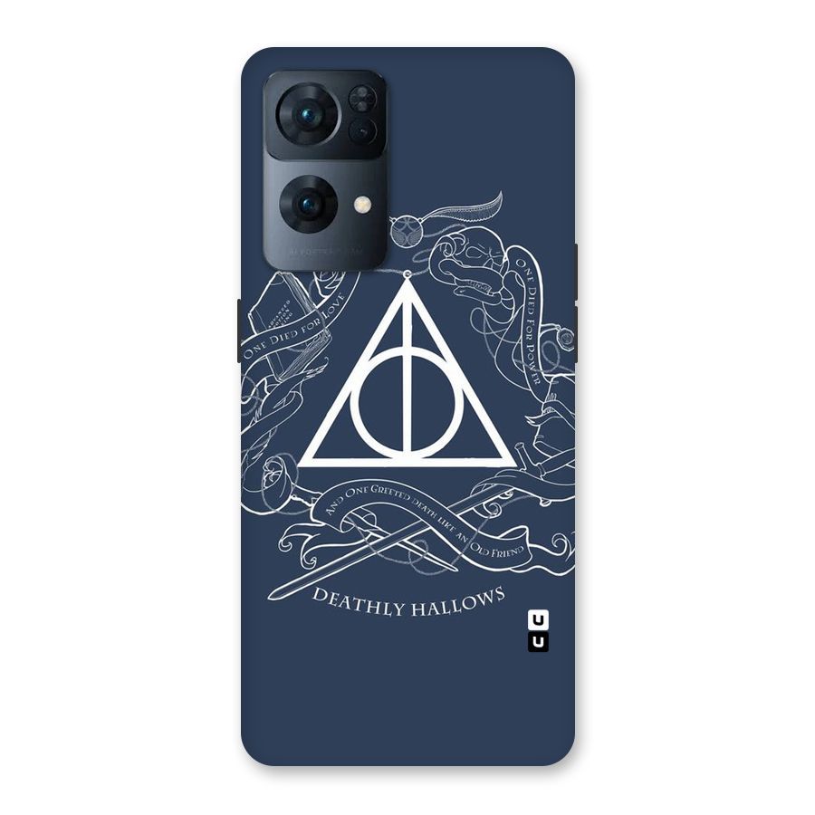 Triangle Blue Back Case for Oppo Reno7 Pro 5G