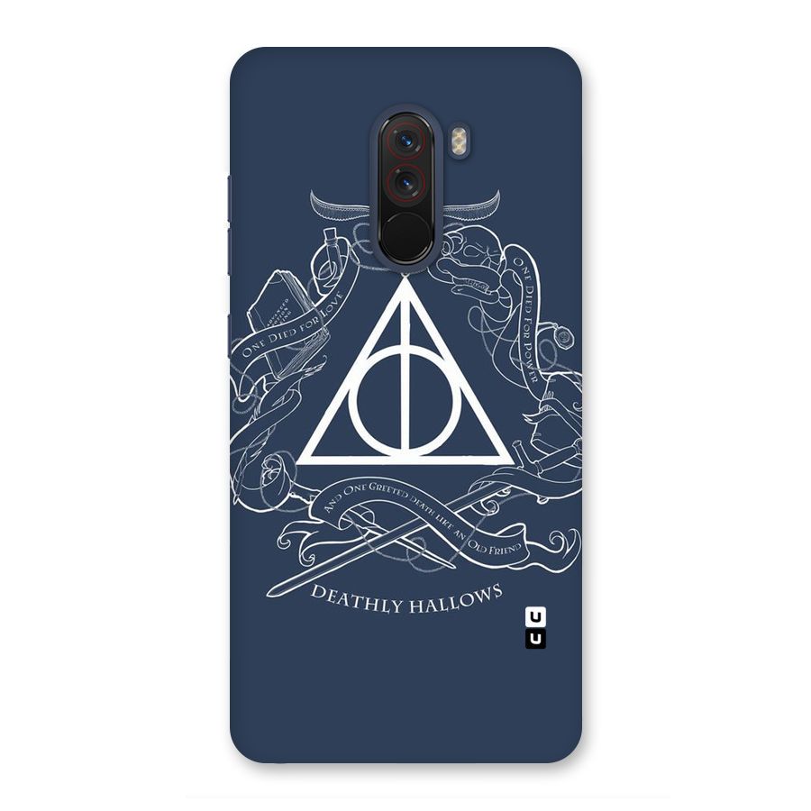 Triangle Blue Back Case for Poco F1