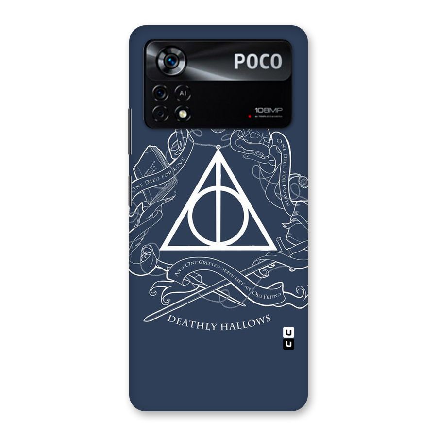 Triangle Blue Back Case for Poco X4 Pro 5G