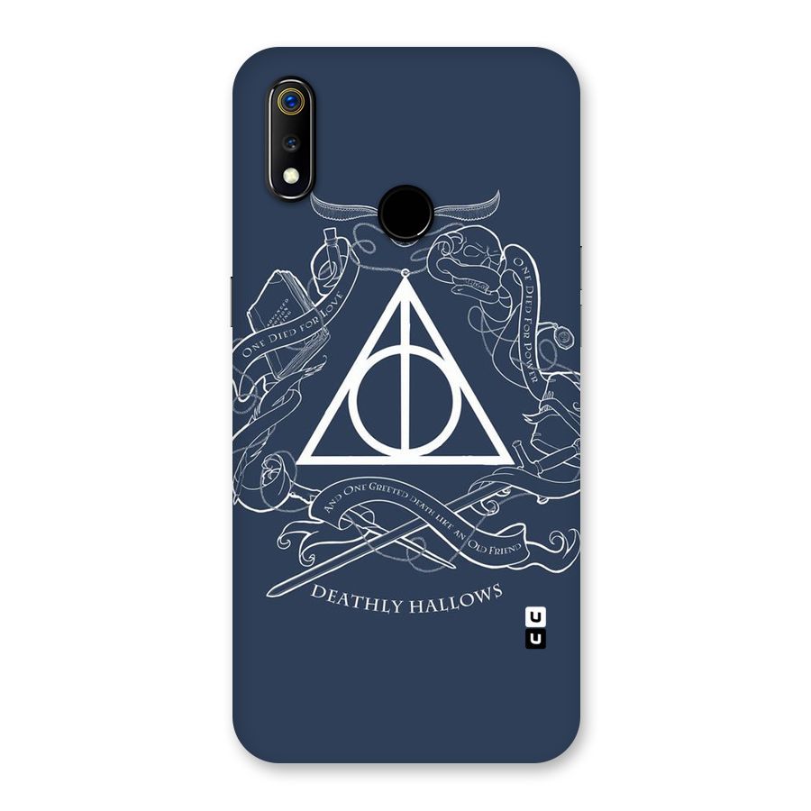 Triangle Blue Back Case for Realme 3