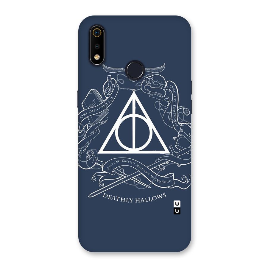Triangle Blue Back Case for Realme 3i
