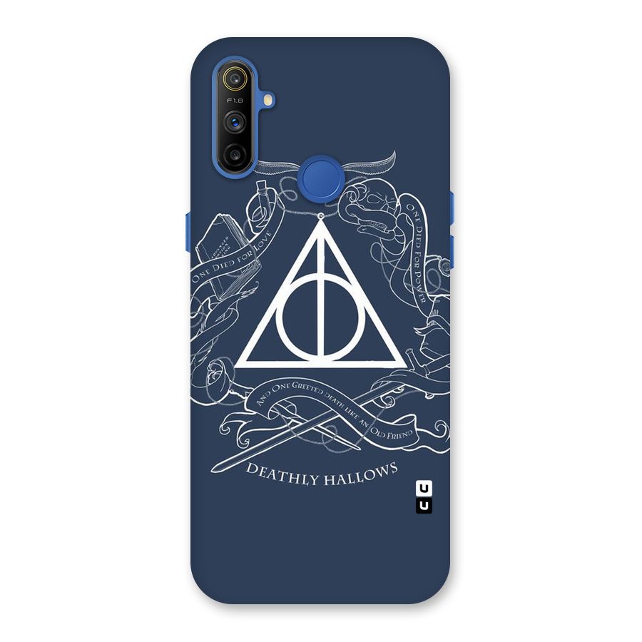 Triangle Blue Back Case for Realme Narzo 10A