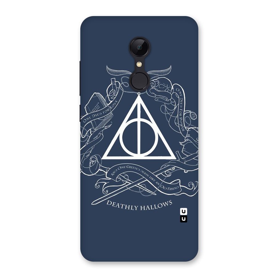 Triangle Blue Back Case for Redmi 5