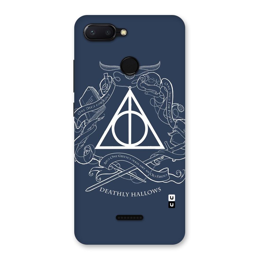 Triangle Blue Back Case for Redmi 6