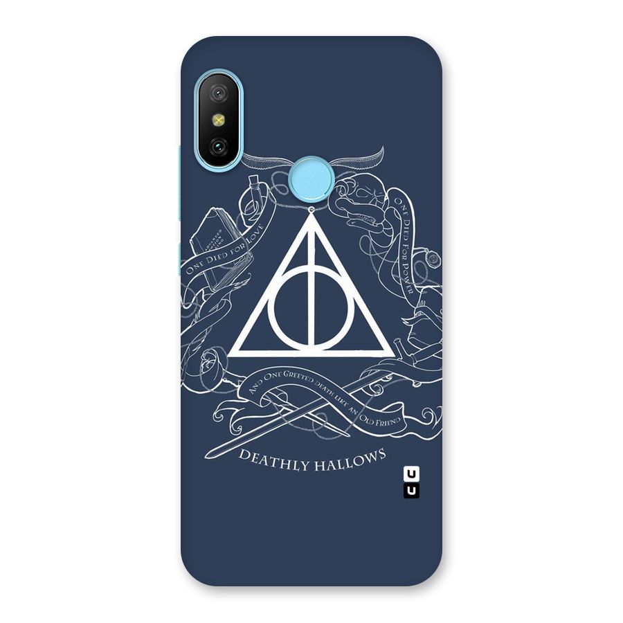 Triangle Blue Back Case for Redmi 6 Pro