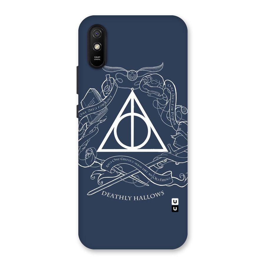 Triangle Blue Back Case for Redmi 9A