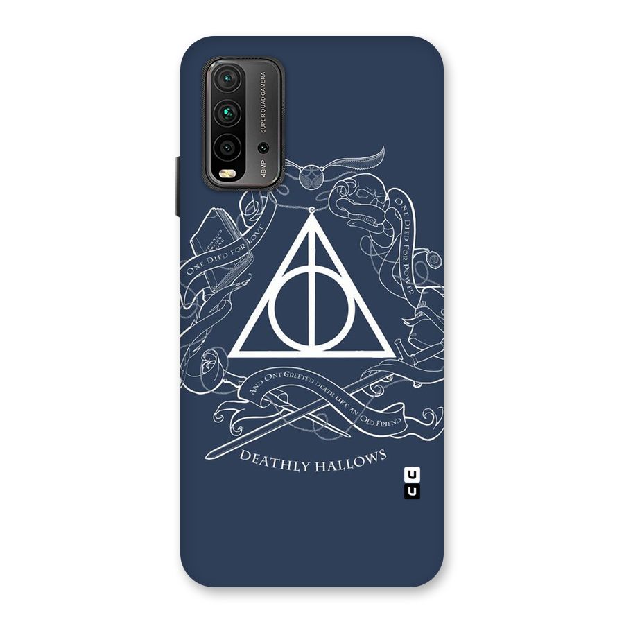 Triangle Blue Back Case for Redmi 9 Power
