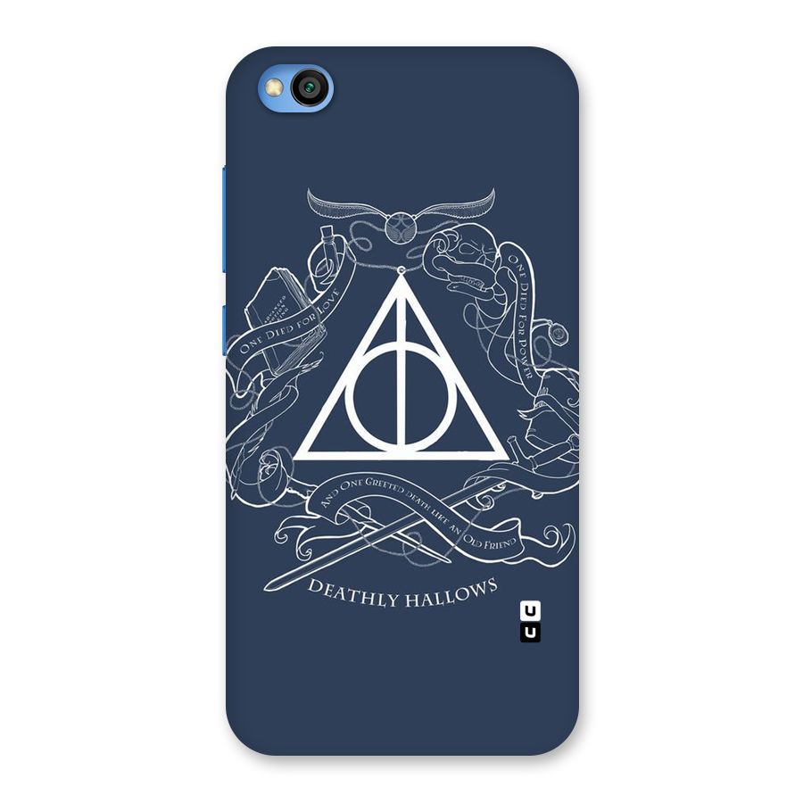 Triangle Blue Back Case for Redmi Go