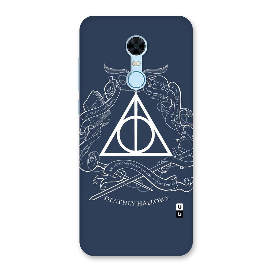 Triangle Blue Back Case for Redmi Note 5