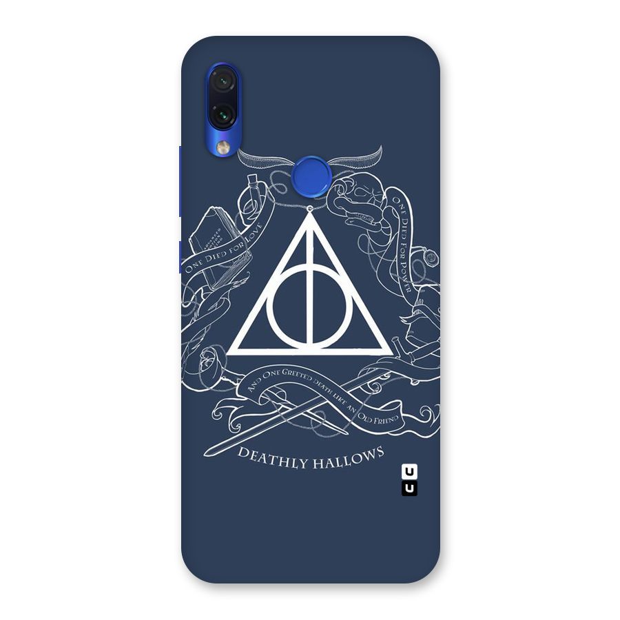 Triangle Blue Back Case for Redmi Note 7