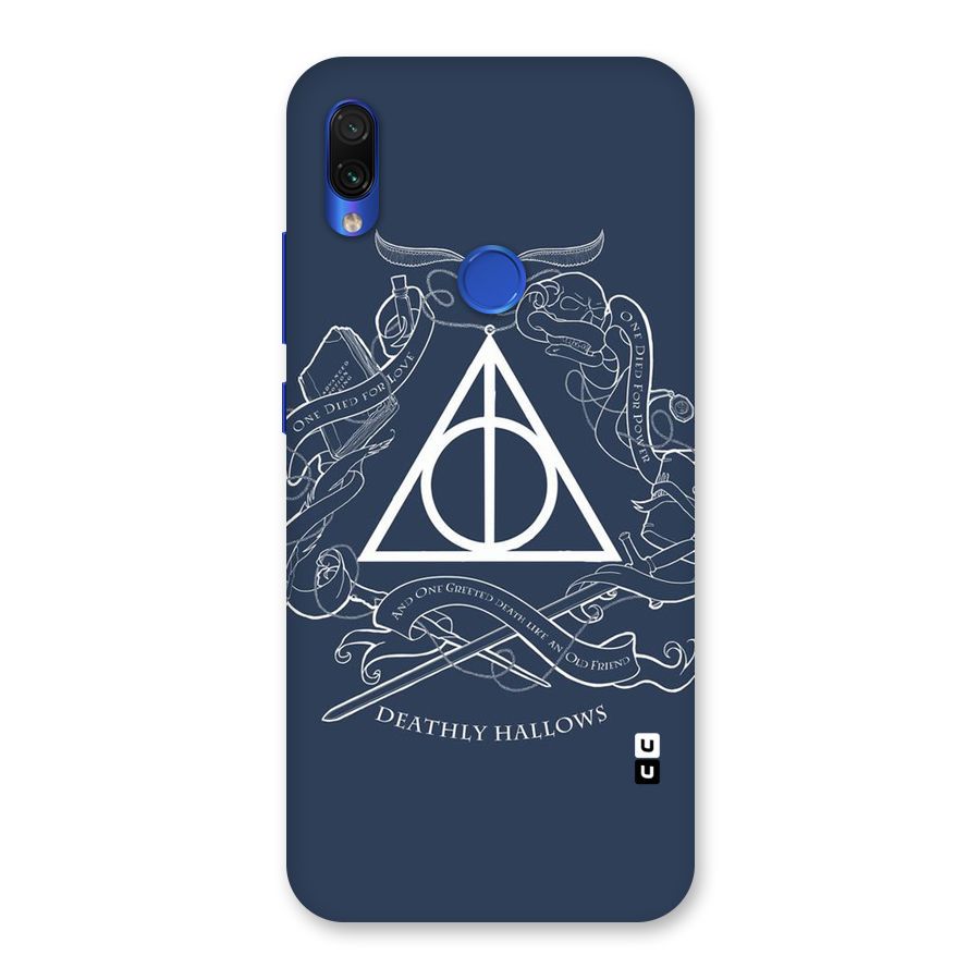 Triangle Blue Back Case for Redmi Note 7S