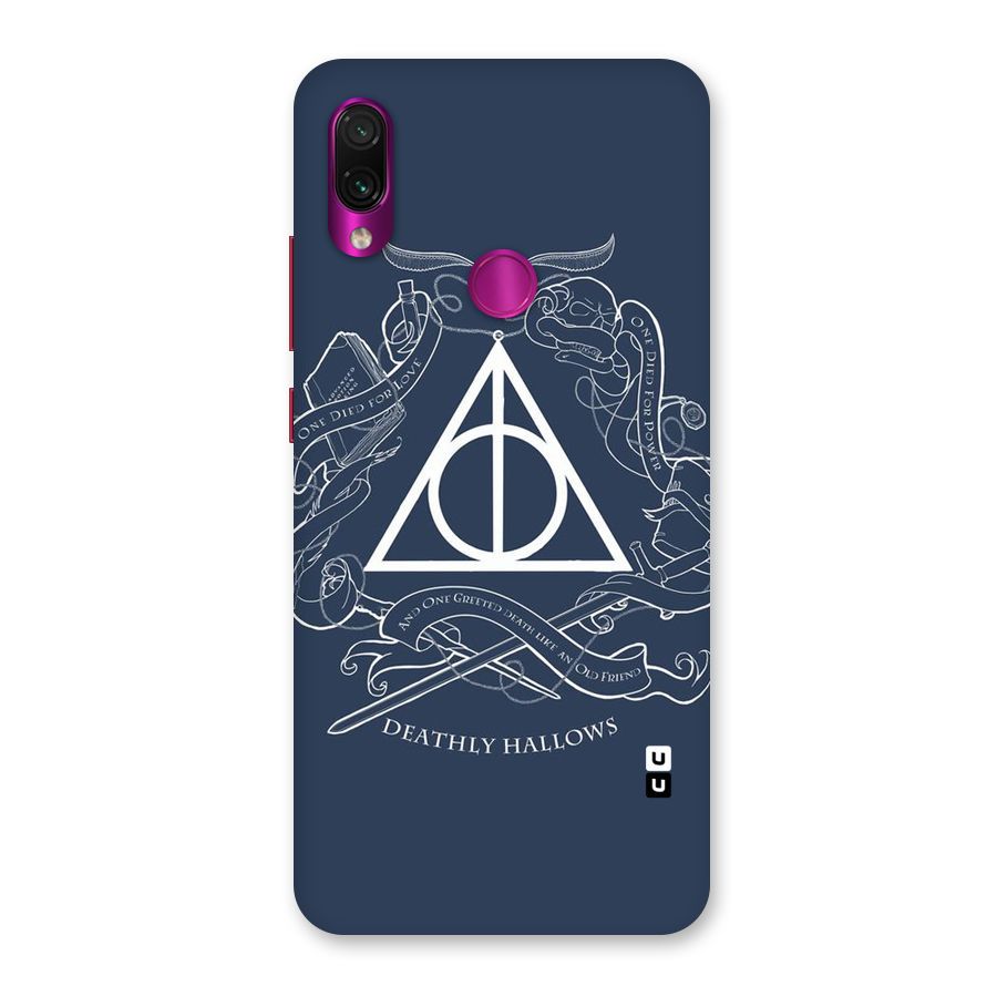 Triangle Blue Back Case for Redmi Note 7 Pro