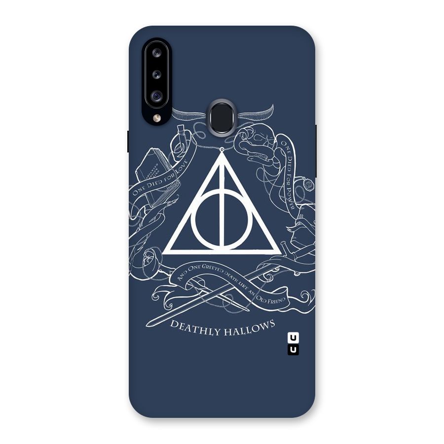 Triangle Blue Back Case for Samsung Galaxy A20s