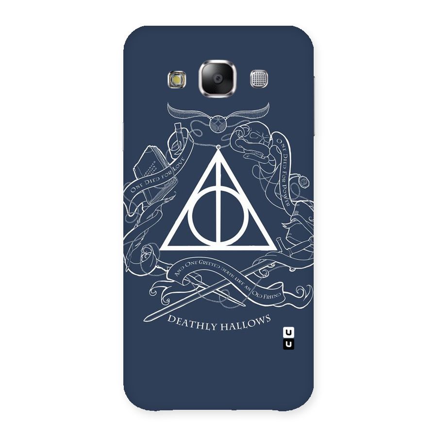 Triangle Blue Back Case for Samsung Galaxy E5