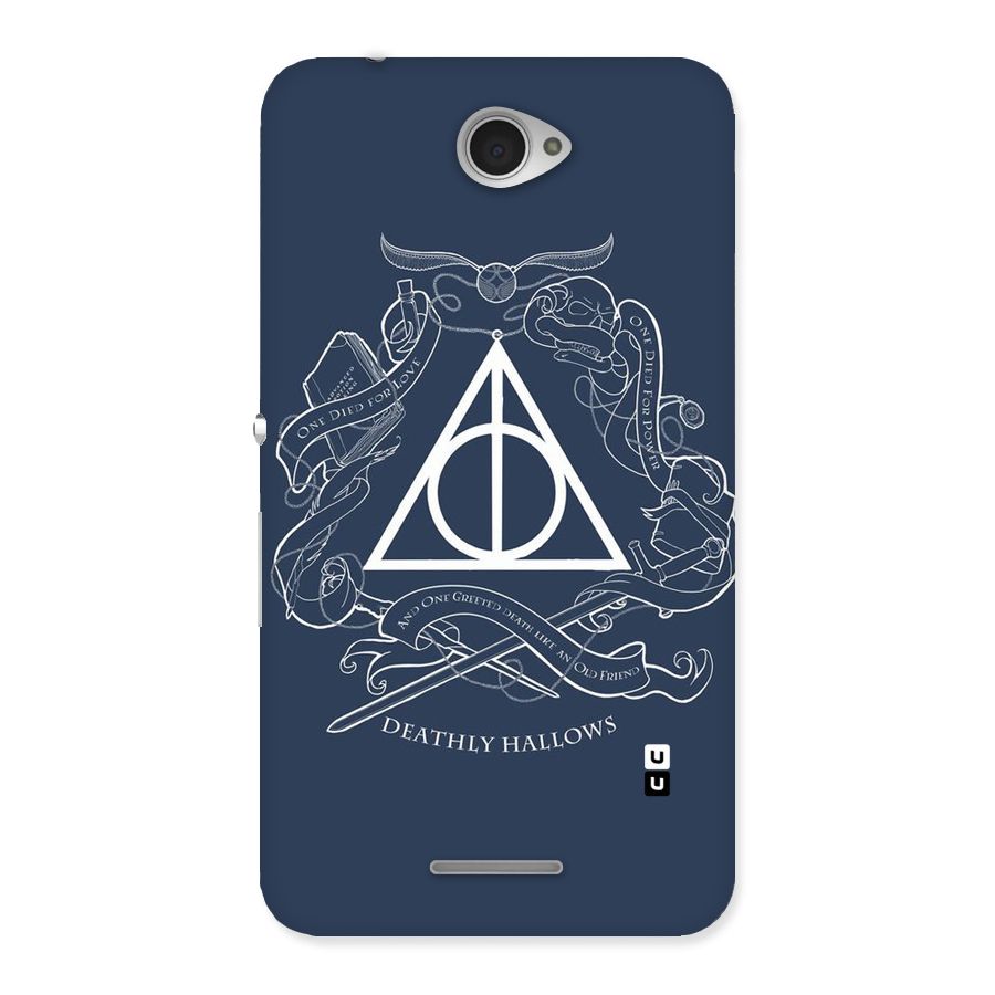 Triangle Blue Back Case for Sony Xperia E4