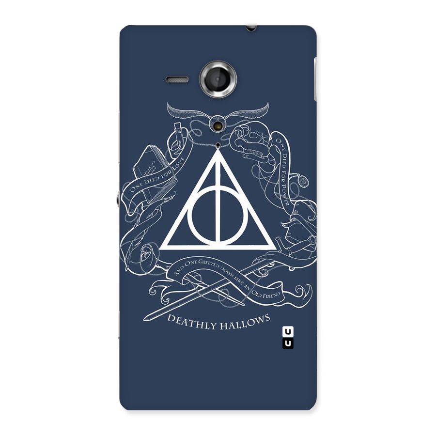 Triangle Blue Back Case for Sony Xperia SP