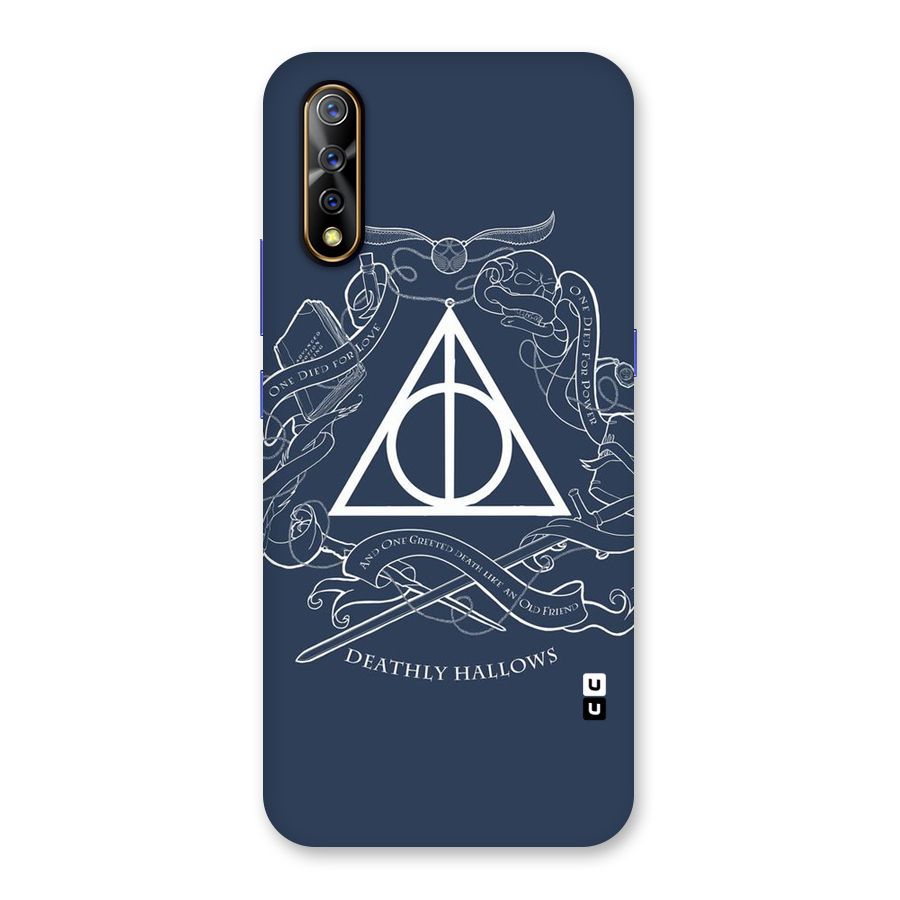 Triangle Blue Back Case for Vivo S1