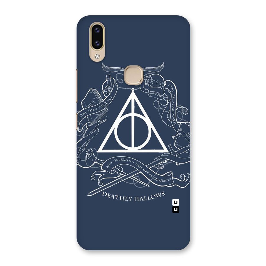 Triangle Blue Back Case for Vivo V9 Youth