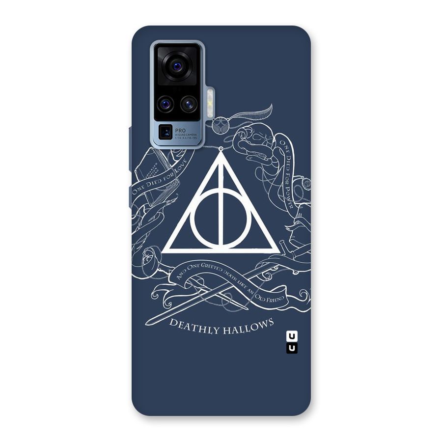 Triangle Blue Back Case for Vivo X50 Pro