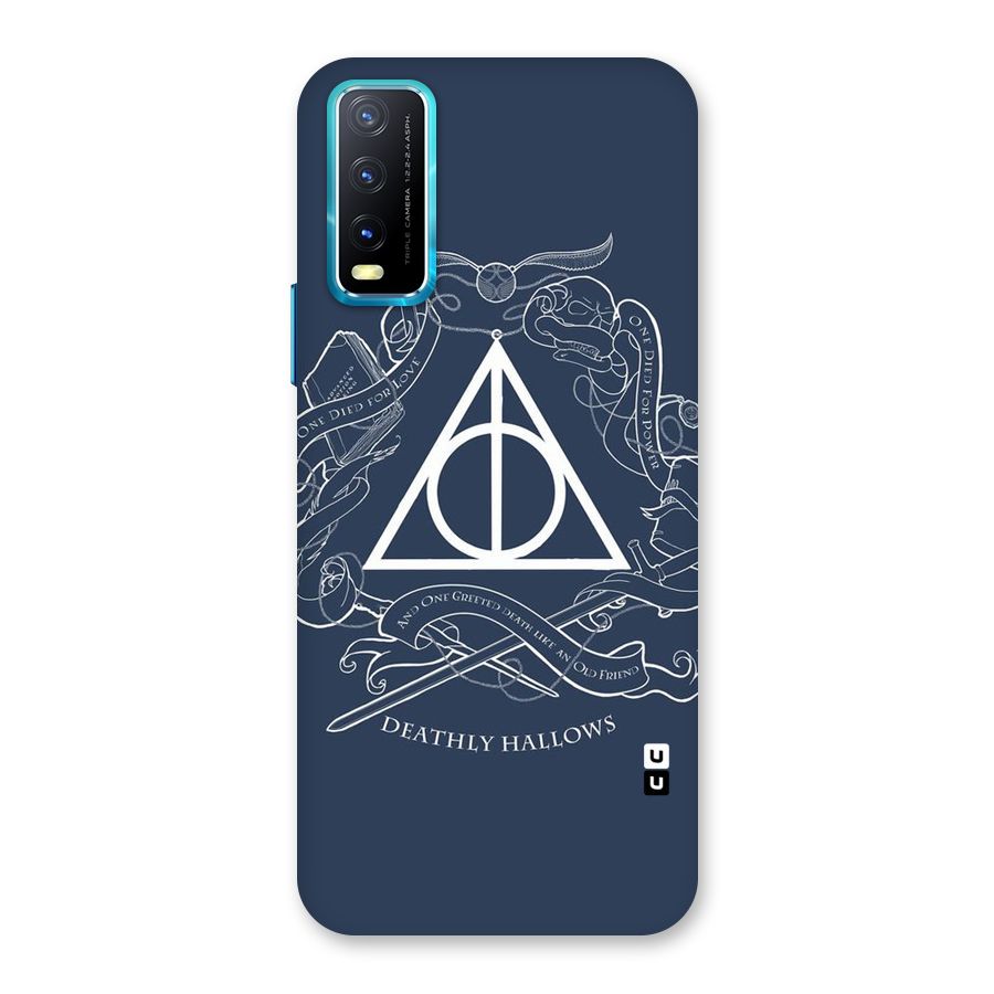 Triangle Blue Back Case for Vivo Y12s