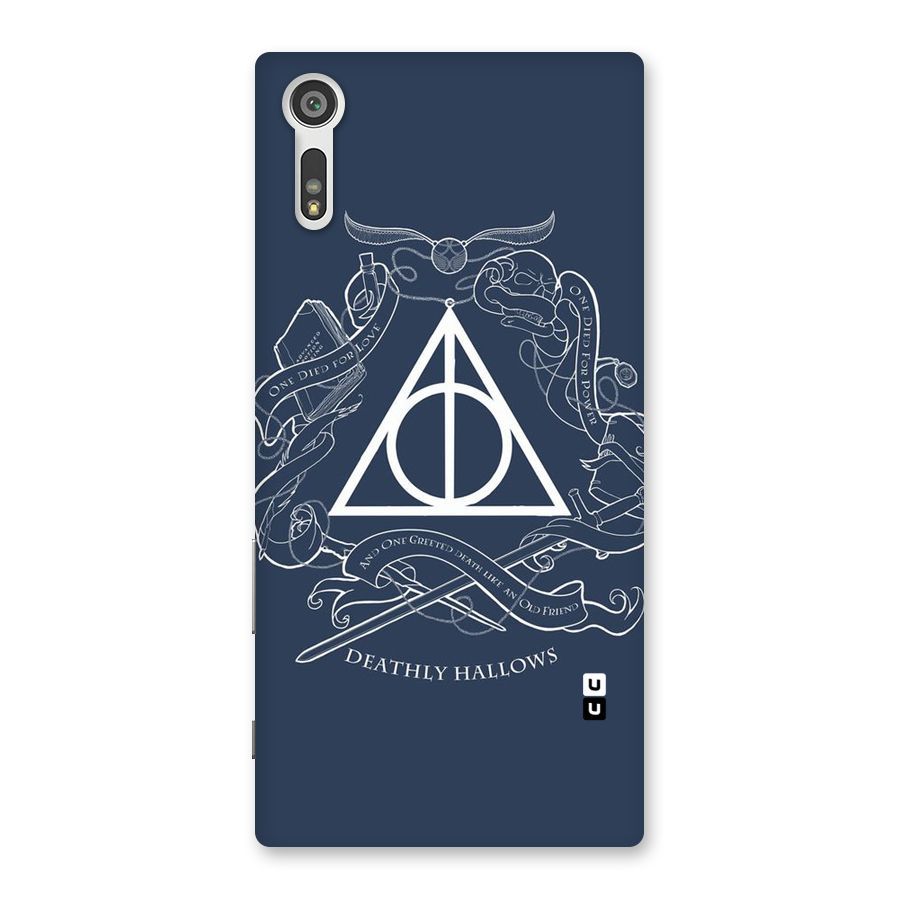 Triangle Blue Back Case for Xperia XZ