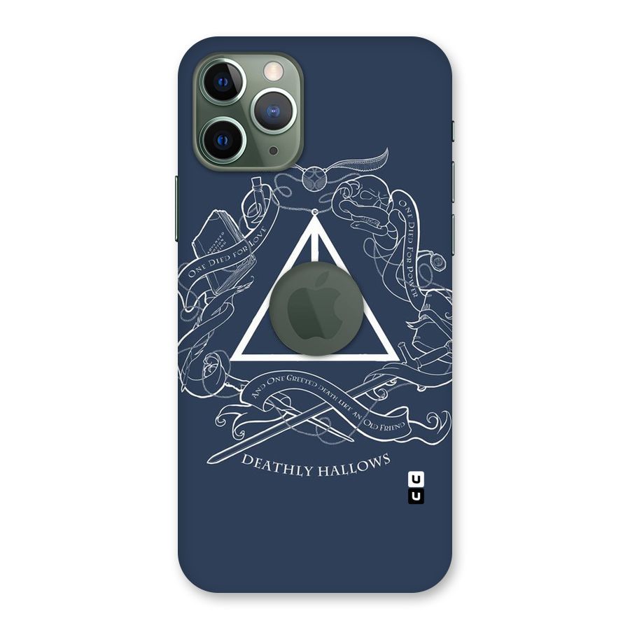 Triangle Blue Back Case for iPhone 11 Pro Logo  Cut
