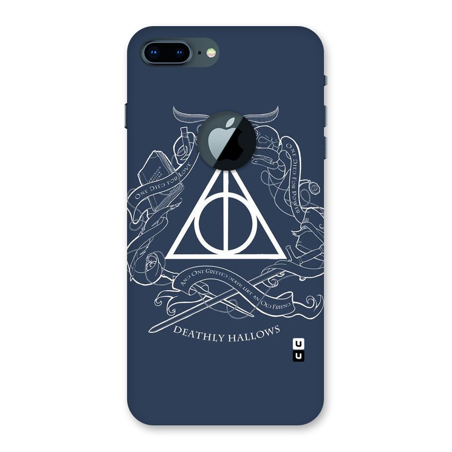 Triangle Blue Back Case for iPhone 7 Plus Logo Cut