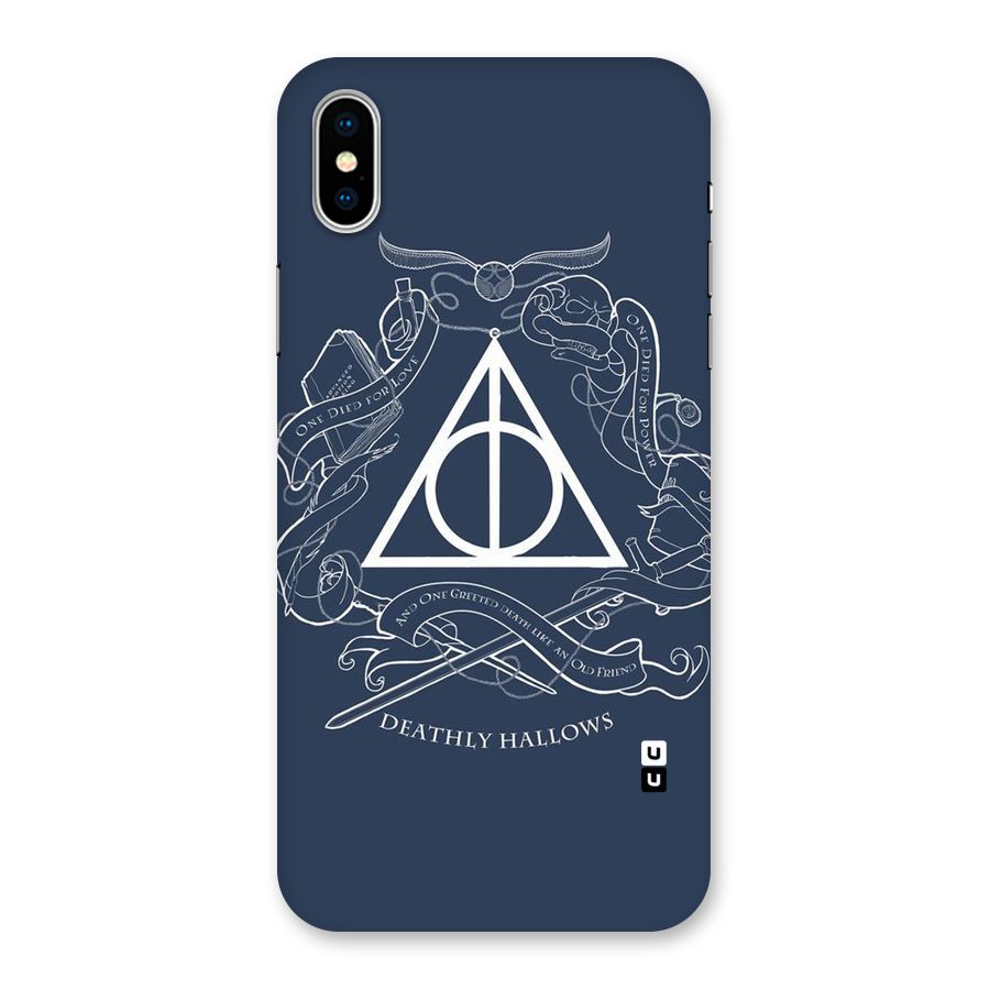 Triangle Blue Back Case for iPhone XS