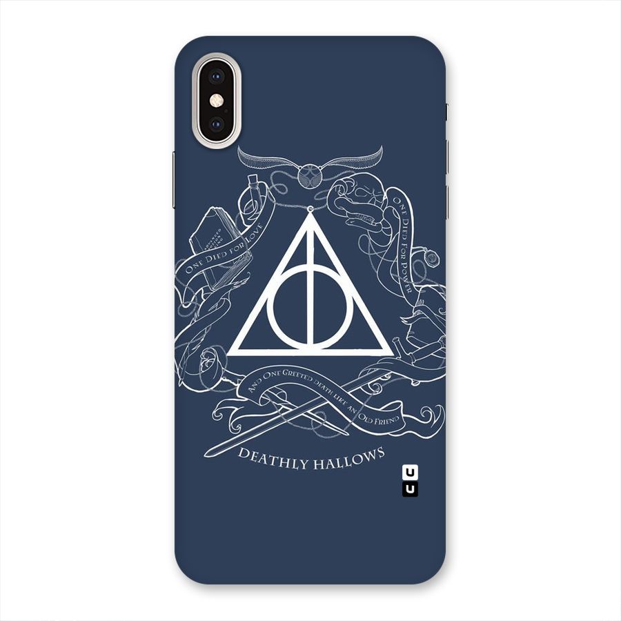 Triangle Blue Back Case for iPhone XS Max