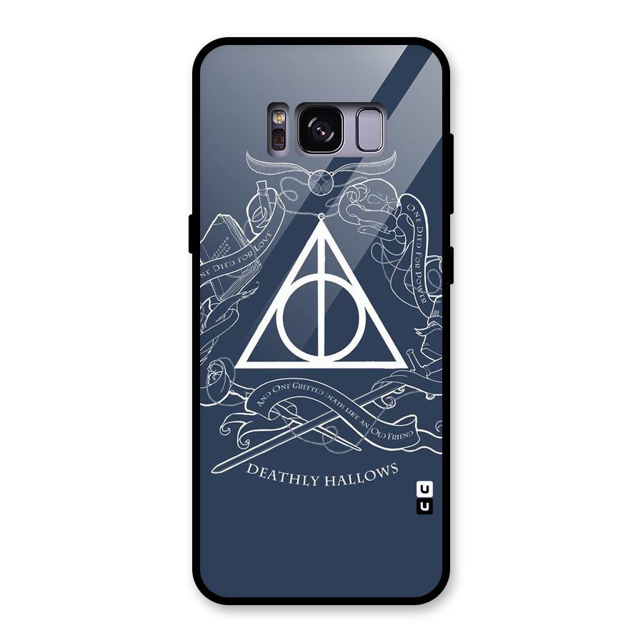 Triangle Blue Glass Back Case for Galaxy S8