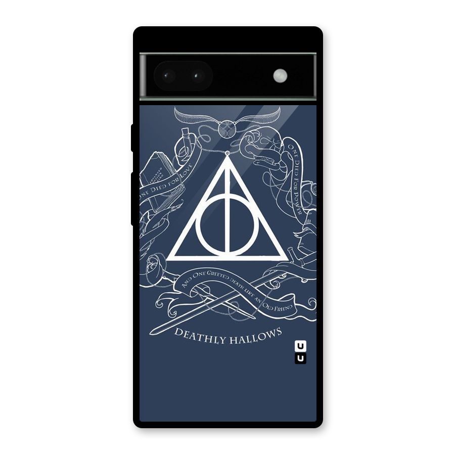 Triangle Blue Glass Back Case for Google Pixel 6a