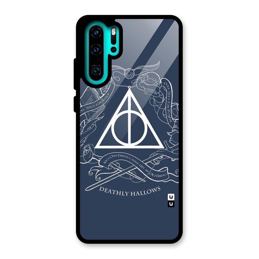 Triangle Blue Glass Back Case for Huawei P30 Pro