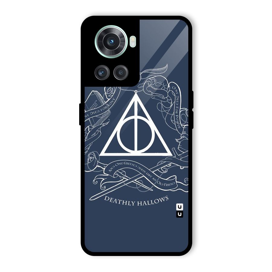 Triangle Blue Glass Back Case for OnePlus 10R