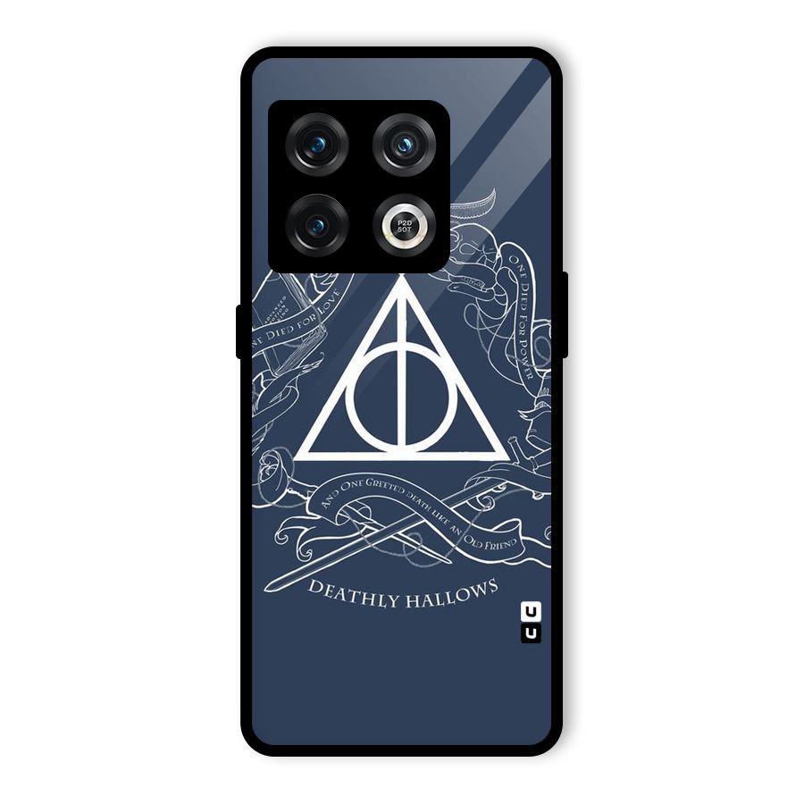 Triangle Blue Glass Back Case for OnePlus 10 Pro 5G